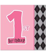 Li&#39;l Angel 1st Birthday Lunch Dinner Napkins First Party Supplies 16 Per... - €6,77 EUR