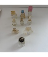Vintage Miniature Glass Perfume Bottles Collection EMPTY Lot of 9 No Mar... - $570.90 MXN