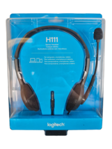 Logitech H111 Wired Headset Stereo Headphones with Noise Cancelling Micr... - £11.83 GBP