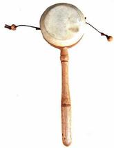 Terrapin Trading Fair Trade Handmade Pellet Rattle Drum Membrnophone Ind... - £15.53 GBP
