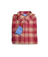 Men&#39;s Tackle &amp; Tides rhubarb plaid long sleeve flannel shirt sz M medium... - £15.56 GBP