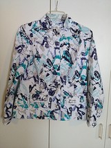 CHRISTOPHER &amp; BANKS LADIES LS STRETCH JACKET/BLAZER-PM-NWOT-LG SNAPS ON ... - £6.86 GBP