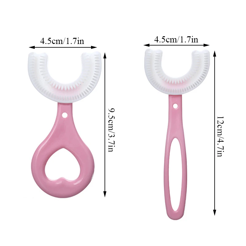 House Home Toothbrush Children 360 Degree U-shaped Child Toothbrush Teethers Bru - £19.93 GBP