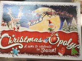 Christmas Opoly Board Game Christmas Themed Monopoly  OPEN BOX - $17.75