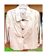 Vintage Womens Sag Harbor LG Linen Blend GOLD Shimmer Suit Jacket NWT Bu... - $33.71 CAD