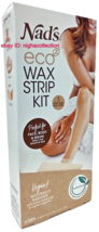 New Box Nad&#39;s Eco Wax Strip Kit 24CT- Women Body Face &amp; Bikini Waxing Vegan - $166.62 MXN