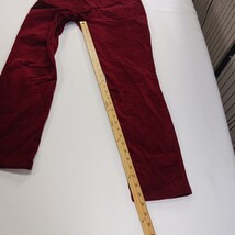 Market & Spruce WGW20576 Womens Red Cotton Stretch Corduroy Pants Size 8 (28×30) image 8