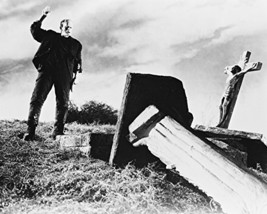 Boris Karloff 16X20 Canvas Giclee In Grave Yard Looking At Cross Of Jesus - £55.29 GBP