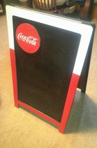 Coca Cola Sidewalk Chalkboard Sign Double Sided A-Frame Menu Board 39x23... - $139.99