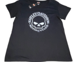 Harley Davidson Shirt Women&#39;s XXL Dubois PA Skull Biker Short Sleeve New... - £15.72 GBP