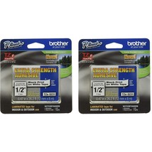 Brother Genuine P-Touch 2-Pack TZe-S231 Laminated Tape, Black Print on W... - $53.19