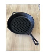 Lodge 9TB Cast Iron Grill Frying Skillet Fry Pan Double Spout USA Campin... - €21,15 EUR