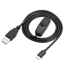 Power Cable For Raspberry Pi Micro Usb Power Charging Cable With On/Off Switch F - £10.22 GBP