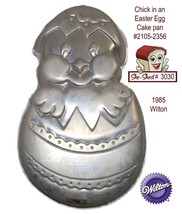 Wilton 1985 Chick in Egg Cake Pan Vintage 2105-2356 Easter Party Favorite - £15.60 GBP