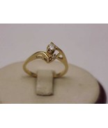 Estate Vintage 14k Yellow  Gold Engagement .20ct  Diamond   Ring,1950&#39;s - £336.26 GBP