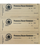 1920 Federal Trust Checks Lot of 3 City Hotel Waterville Maine 655-657 F... - $551.77 MXN