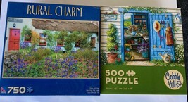 Tea Room 750 Piece Jigsaw Puzzle NEW &amp; Welcome 2 My Garden 500 Piece Puz... - £25.95 GBP