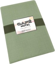 Cafe Hotel Linen Look Solid Color Heavy 4 Gauge Vinyl Flannel Backed Tab... - £36.65 GBP