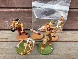 Vtg Rare Jointed Wood Sports Player Figures Made Western Zone Germany Parts - £93.05 GBP