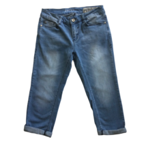 Rocks &amp; Indigo Womens Juniors Capri Cropped Denim Blue Jeans Size 6P - £16.01 GBP