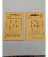Lot Of (2) Silverwolf Games Arena Character Sheets Sci Fi RPG - £100.67 GBP