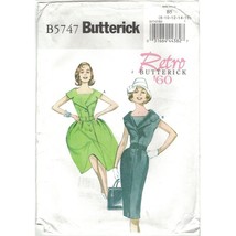 Butterick 5747 Retro Early 1960s Wide Collar Dress Pattern Size 8-16 Uncut - £11.64 GBP