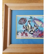Lisa Rasmussen Framed Art Anthropomorphic Tropical Fish Seascape Limited... - £34.93 GBP
