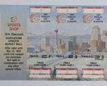 Vintage Calgary Flames NHL Tickets 1993 Stanley Cup Playoffs Finals Uncu... - £37.41 GBP