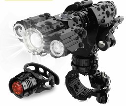 Rechargeable Night Vision LED Bike Light Zoom Tactical Flashlight w/ Tail Light - $46.99