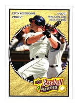 2008 Upper Deck Baseball Heroes #171 Kevin Kouzmanoff San Diego Padres - $2.00