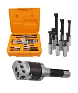2In Boring Head Set, 9-Pack Carbide Boring Bar Set, R8 Shank 1/2In Milling - $82.84 CAD