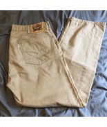 Levi&#39;s Mens 505 2310 Khaki Regular Fit Straight Khaki Twill Denim Jeans ... - $30.63 CAD