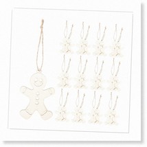 Gingerwood Delights - 100pcs Unfinished Wooden Gingerbread Man Cutouts: DIY Tree - $76.22