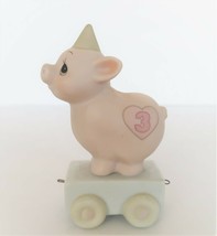 Precious Moments 3rd Birthday Train pig &quot;Heaven Bless Your Special Day&quot; - £11.70 GBP