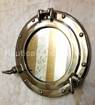Vintage Ship Cabin Porthole/Window Wall Mirror/Ships and Home Decor 11&quot; - £27.50 GBP