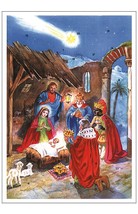 10077 - Korsch Advent - Nativity with shooTing star - 11.75&quot;H x 11.5&quot;W x .1&quot;D - $28.54