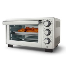 Oster Compact Countertop Oven With Air Fryer, Stainless Steel - £146.89 GBP