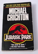 Michael Crichton JURASSIC PARK Dinosaur Horror 1993 Paperback - $5.00