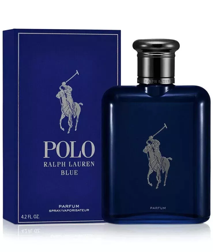 Polo Blue by Ralph Lauren Parfum 4.2oz/125ml Spray Brand New Sealed