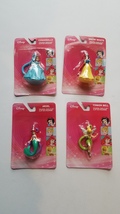 Disney snow white cinderella ariel tinker bell Key Chain Bag Clips set of four - £9.58 GBP