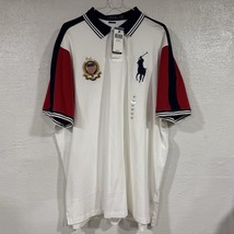 Polo Ralph Lauren Big Pony Polo Shirt USA America Flag Red Navy White Mens 2XL - $90.00