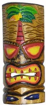 WorldBazzar Hand Carved Polynesian PALM TREE Hawaiian Tiki Style MASK 12... - £15.45 GBP