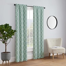 Pairs To Go Vickery Modern Decorative Rod Pocket Window Curtains For, Spa - £29.86 GBP