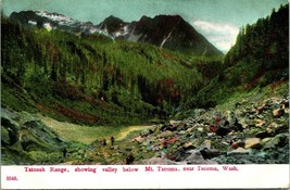 Tatoosh Range Valley Below Mt Tacoma Washington 1910 DB Postcard T15 - £6.98 GBP