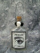 Pickled Eyeballs Glass Elixir Bottle Prop Potion Spell Witches Curse Apothecary - $14.95