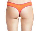 No Boundaries Women&#39;s Cotton Thong Panties Size LARGE Orange Sherbet - $11.17