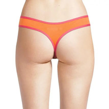 No Boundaries Women&#39;s Cotton Thong Panties Size LARGE Orange Sherbet - £8.74 GBP
