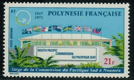 French Polynesia Sc# c85 MVLH South Pacific Commission 25th Anniv (1972) AirMail - $5.50