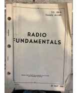 VINTAGE RADIO FUNDAMENTALS BOOK T.O. 12R-1-8 May 1944 ARMY AIR FORCE - €8,46 EUR