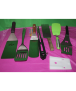 7 Piece Barbeque BBQ Spatula Assortment Hell&#39;s Handle Weber Oliver Pampe... - £50.54 GBP